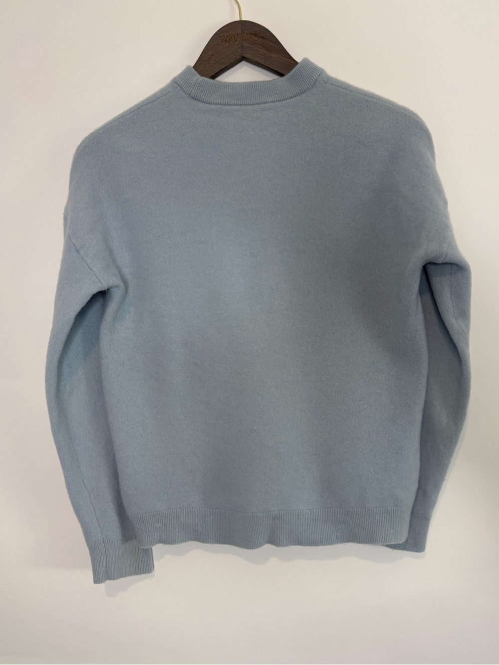 Reiss Wool Blend Crew Neck Pullover Sweater Powdered Slate Blue - Picture 2 of 10
